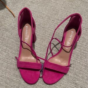 Gianni Bini Fuchsia Strappy Heels